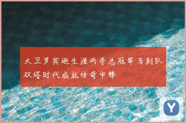 大卫罗宾逊生涯两夺总冠军马刺队双塔时代成就传奇中锋