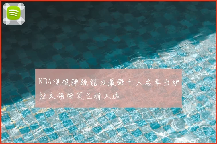 NBA现役弹跳能力最强十人名单出炉拉文领衔莫兰特入选