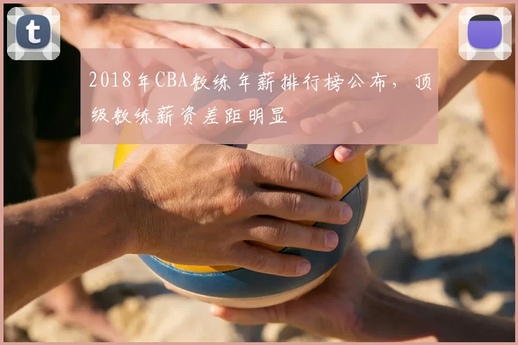 2018年CBA教练年薪排行榜公布，顶级教练薪资差距明显